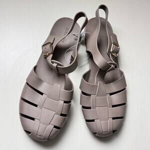 Old Navy Ankle Strap Buckle TAUPE Stylish Women's Sandals